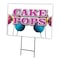 Signmission Cake Pops Yard Sign & Stake outdoor plastic coroplast window, C-1824-DS-Cake Pops C-1824-DS-Cake Pops - alternate 1